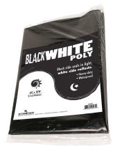 Black White Poly, 10'x10', 5.5 mL