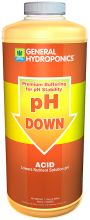 General Hydroponics pH Down Liquid, Quart