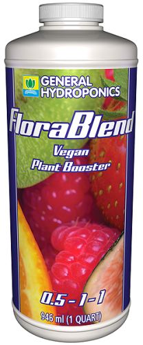 General Hydroponics FloraBlend Vegan Plant Booster, Quart