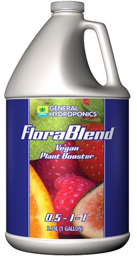 General Hydroponics FloraBlend Vegan Plant Booster, Gallon