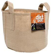 Dirt Pot Flexible Portable Planter, Tan, 20 Gallon, with handles