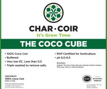 Char Coir Coco Cube RHP Certified Coco Coir, 2.25 L