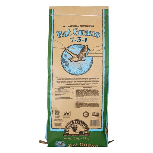 Down To Earth Bat Guano Natural Fertilizer 7-3-1, 10 lb