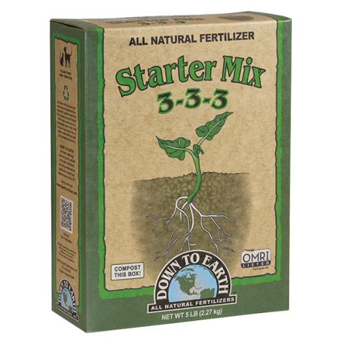 Down To Earth Starter Mix All Natural Fertilizer Organic 3-3-3, 5 lb