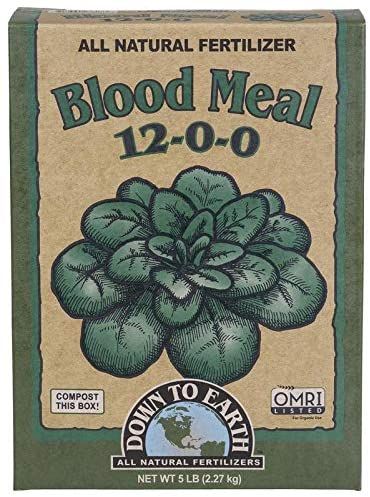 Down To Earth Blood Meal Natural Fertilizer 12-0-0 OMRI, 5 lb
