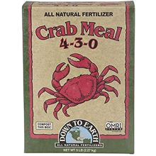 Down To Earth Crab Meal Natural Fertilizer 4-3-0 OMRI, 5 lb