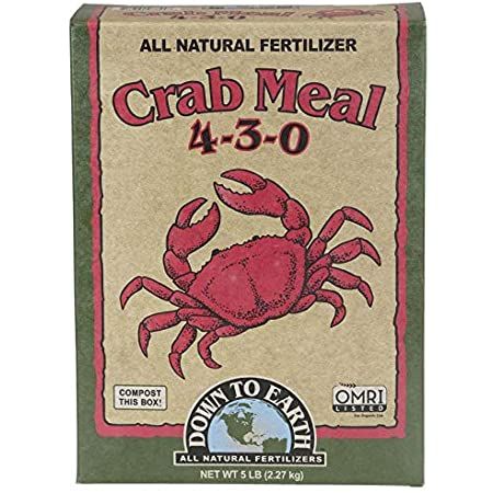 Down To Earth Crab Meal Natural Fertilizer 4-3-0 OMRI, 5 lb