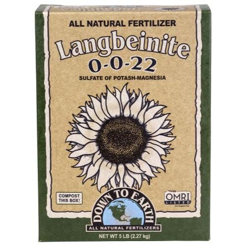Down To Earth Langbeinite Sulfate of PotashMagnesia 0-0-22 OMRI, 5 lb